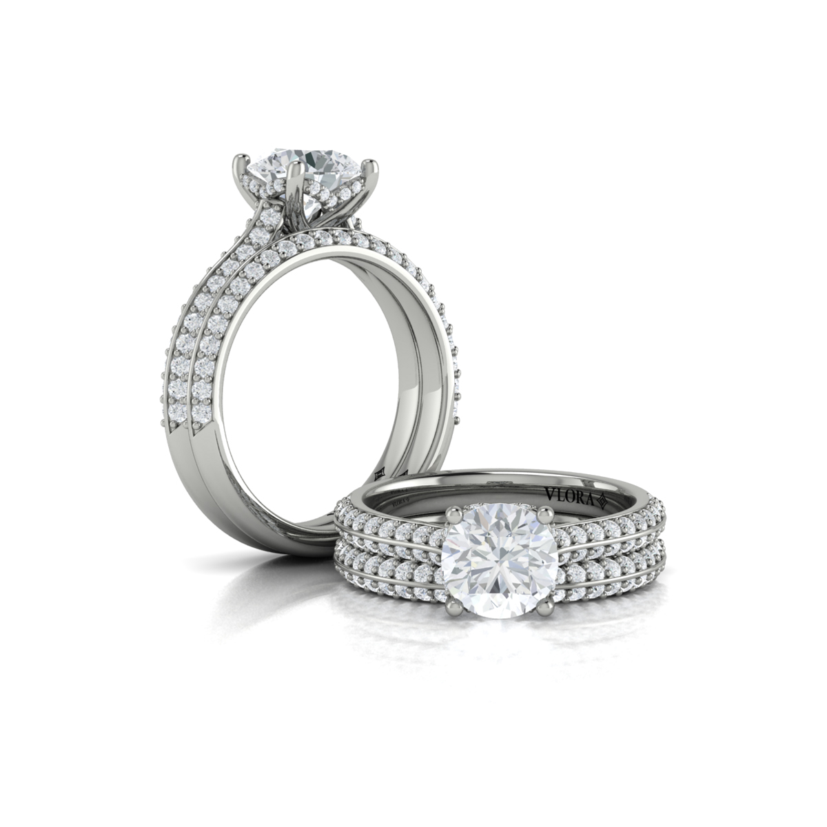 Harmony Hidden Halo Engagement Ring