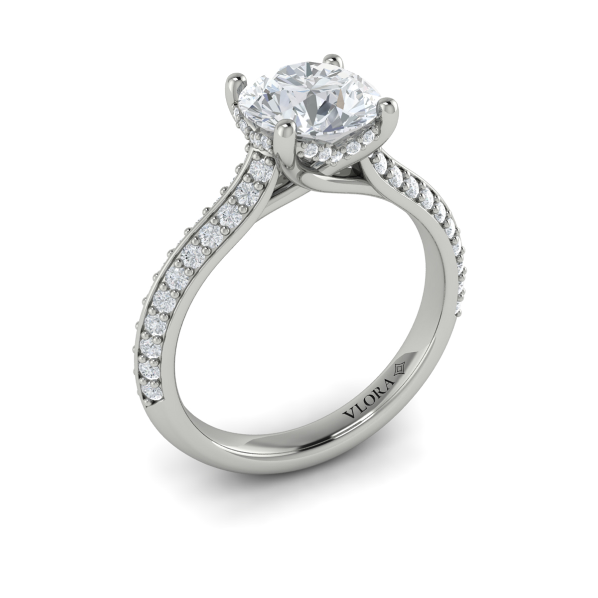 Harmony Hidden Halo Engagement Ring