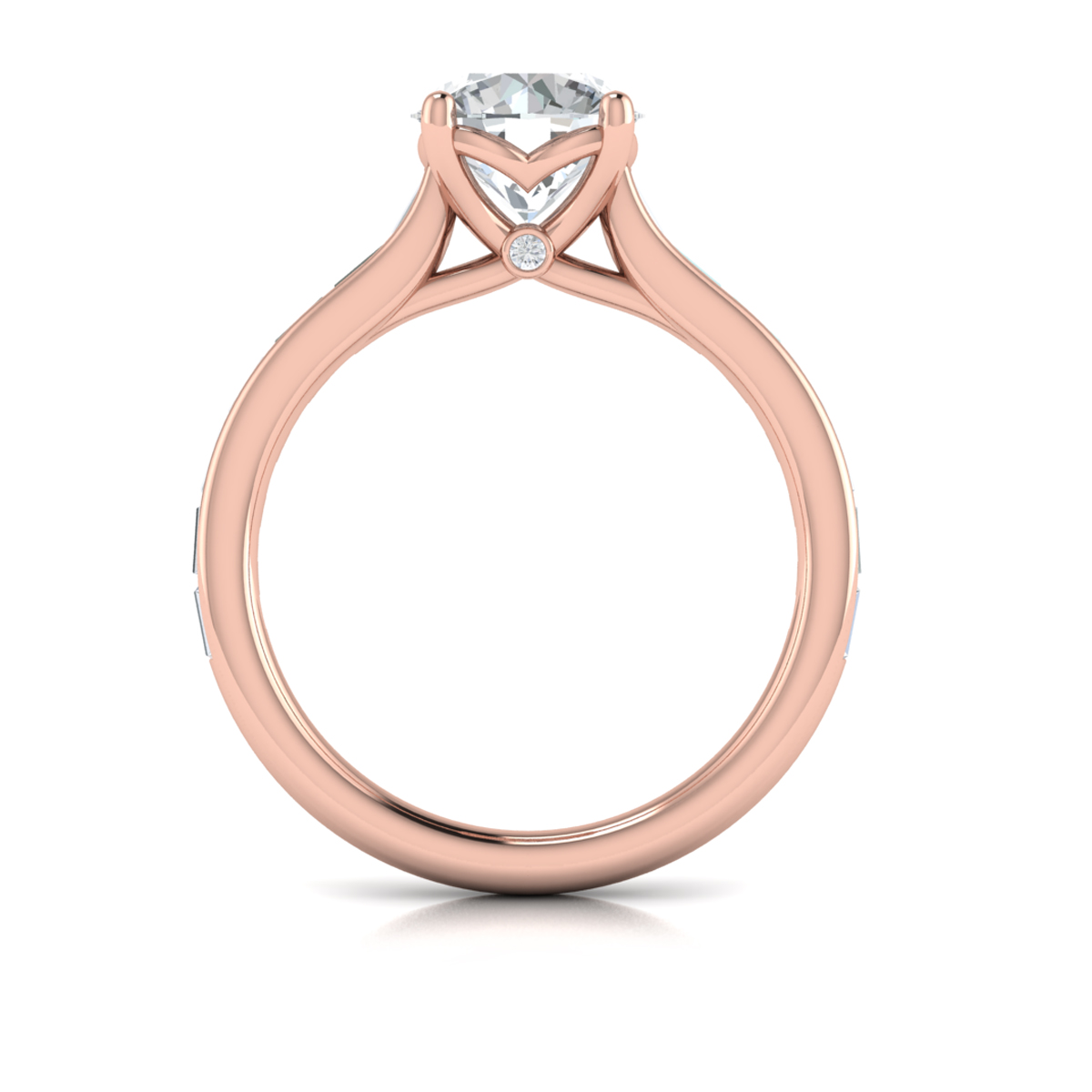 Brilliant Waterfall Engagement Ring
