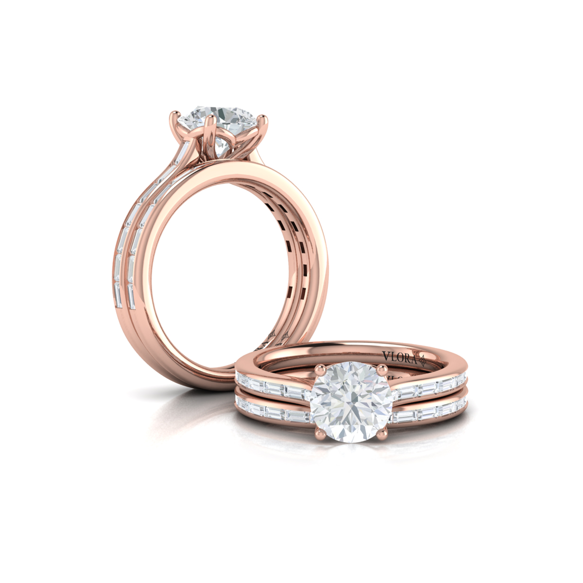 Brilliant Waterfall Engagement Ring