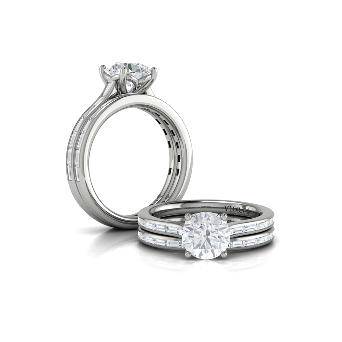 Brilliant Waterfall Engagement Ring