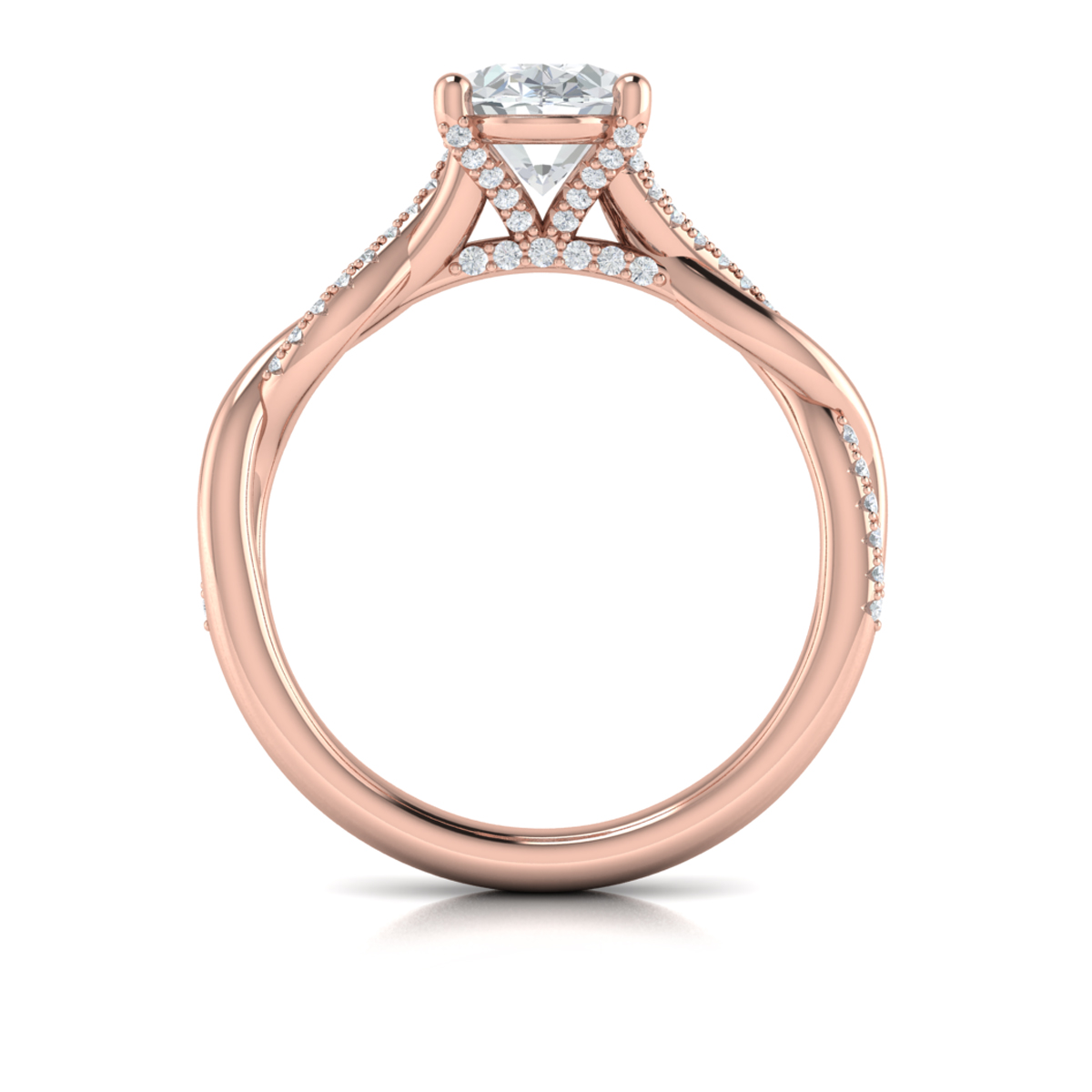 Harmony Oval Diamond Engagement Ring