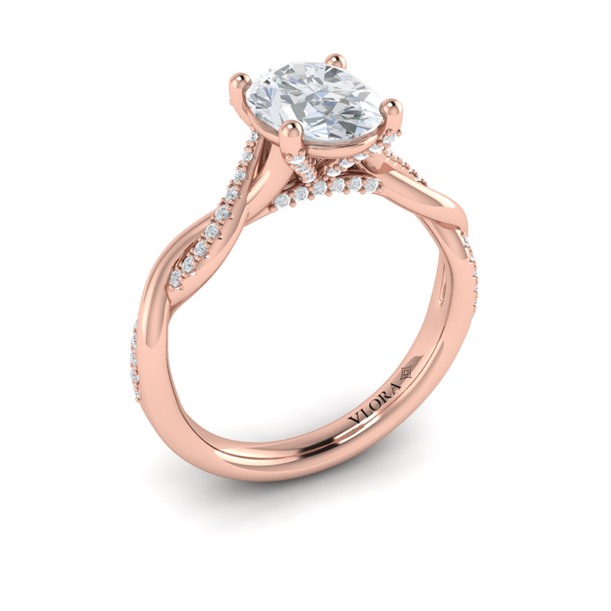 Harmony Oval Diamond Engagement Ring