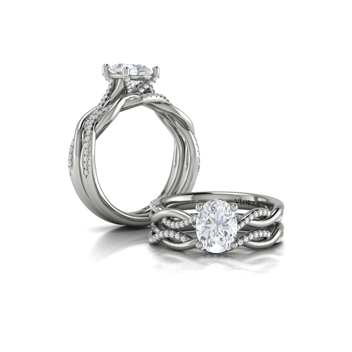 Harmony Oval Diamond Engagement Ring