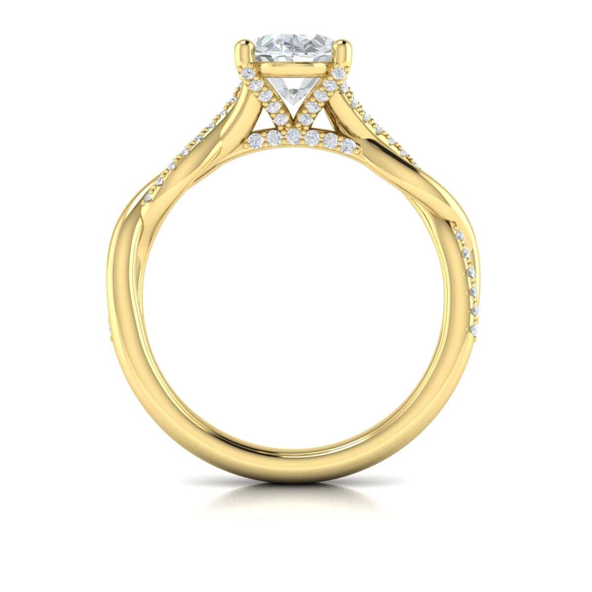Harmony Oval Diamond Engagement Ring