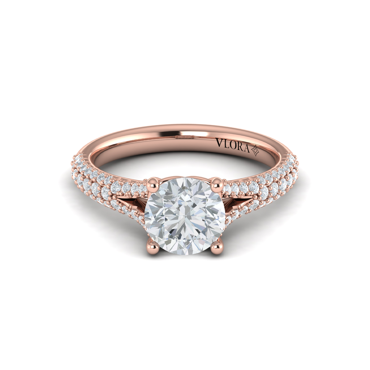 Splendid Cathedral Split Shank Engagement Ring