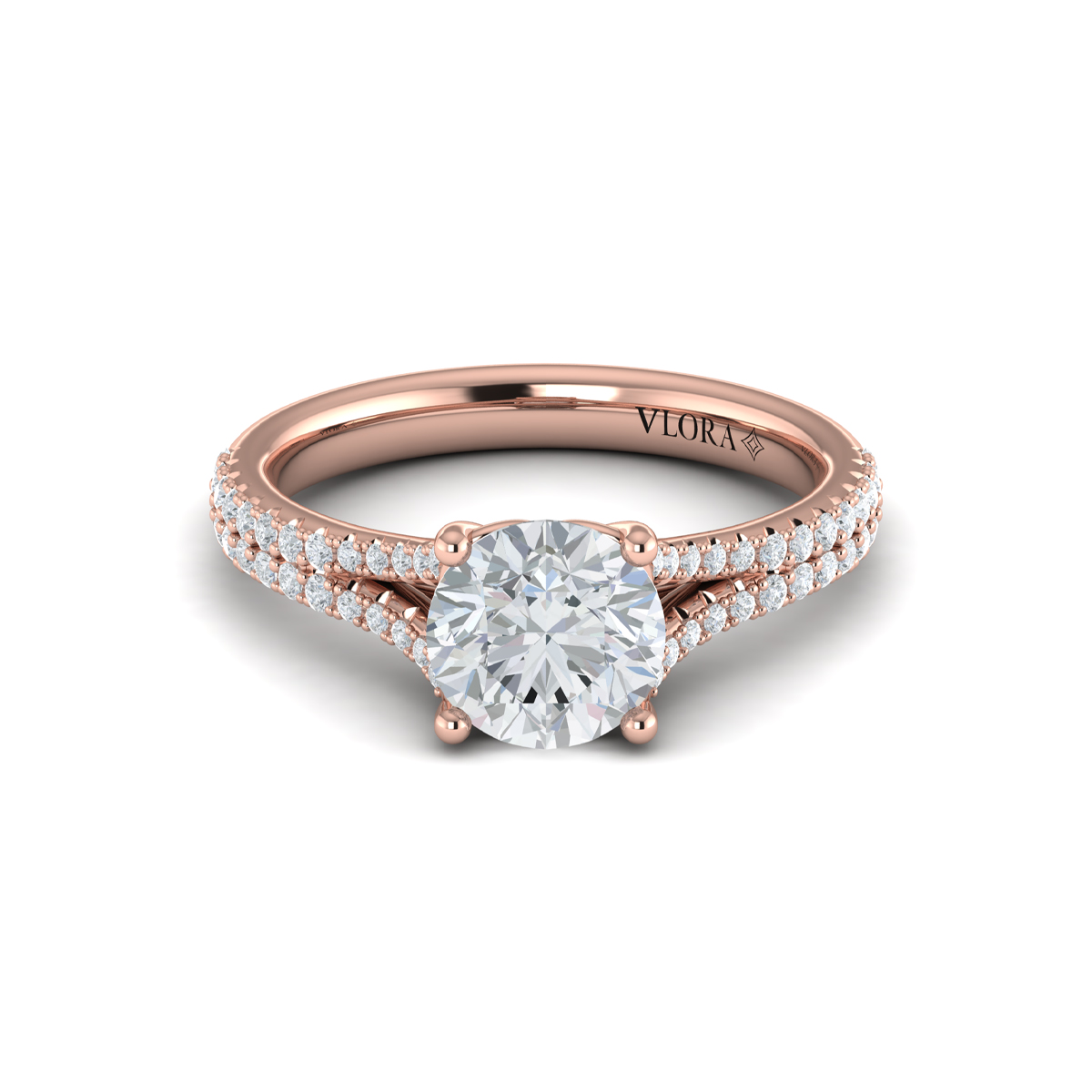 Splendid Cathedral Split Shank Engagement Ring