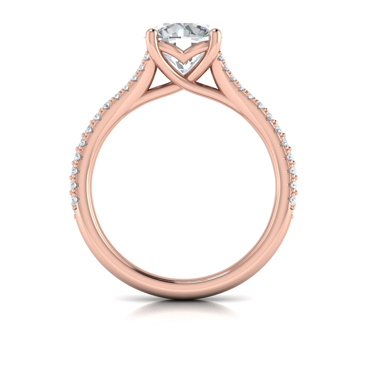 Splendid Cathedral Split Shank Engagement Ring