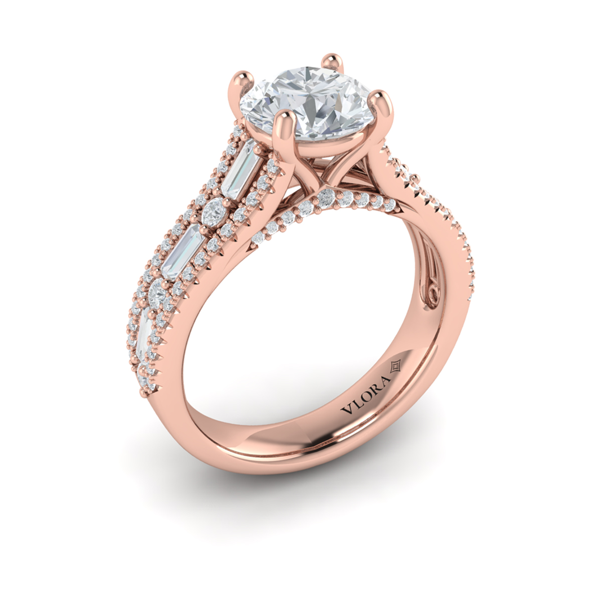 Extravagant Round Engagement Ring