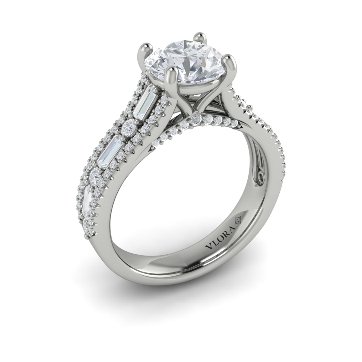 Extravagant Round Engagement Ring