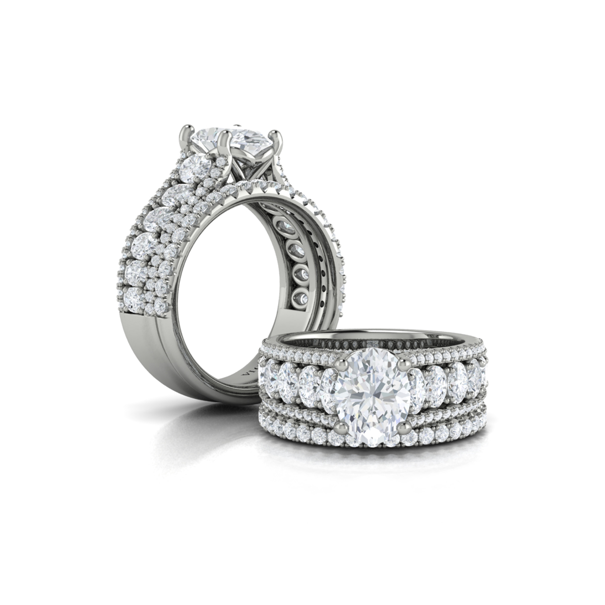 Dramatic Oval Engagement Ring