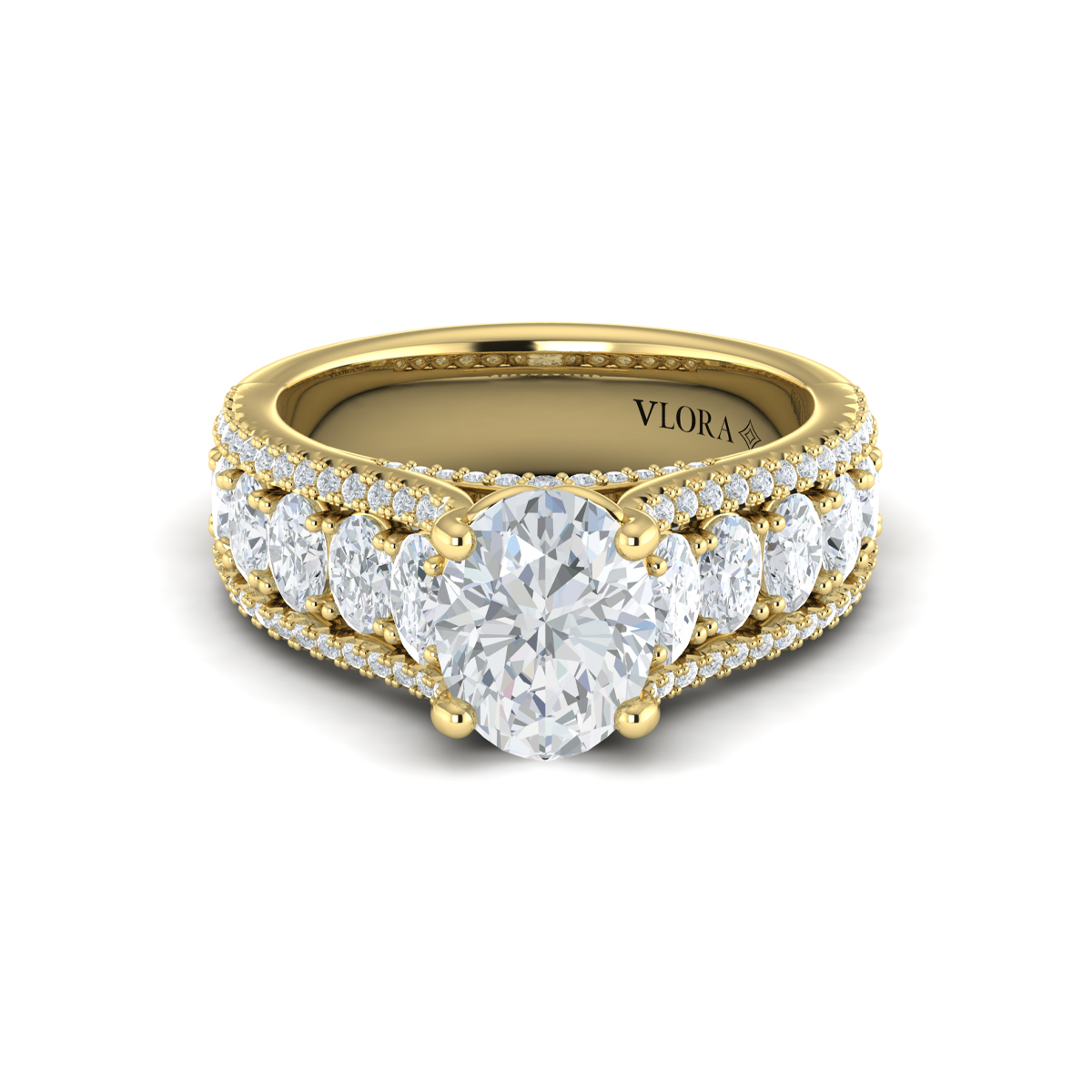 Dramatic Oval Engagement Ring