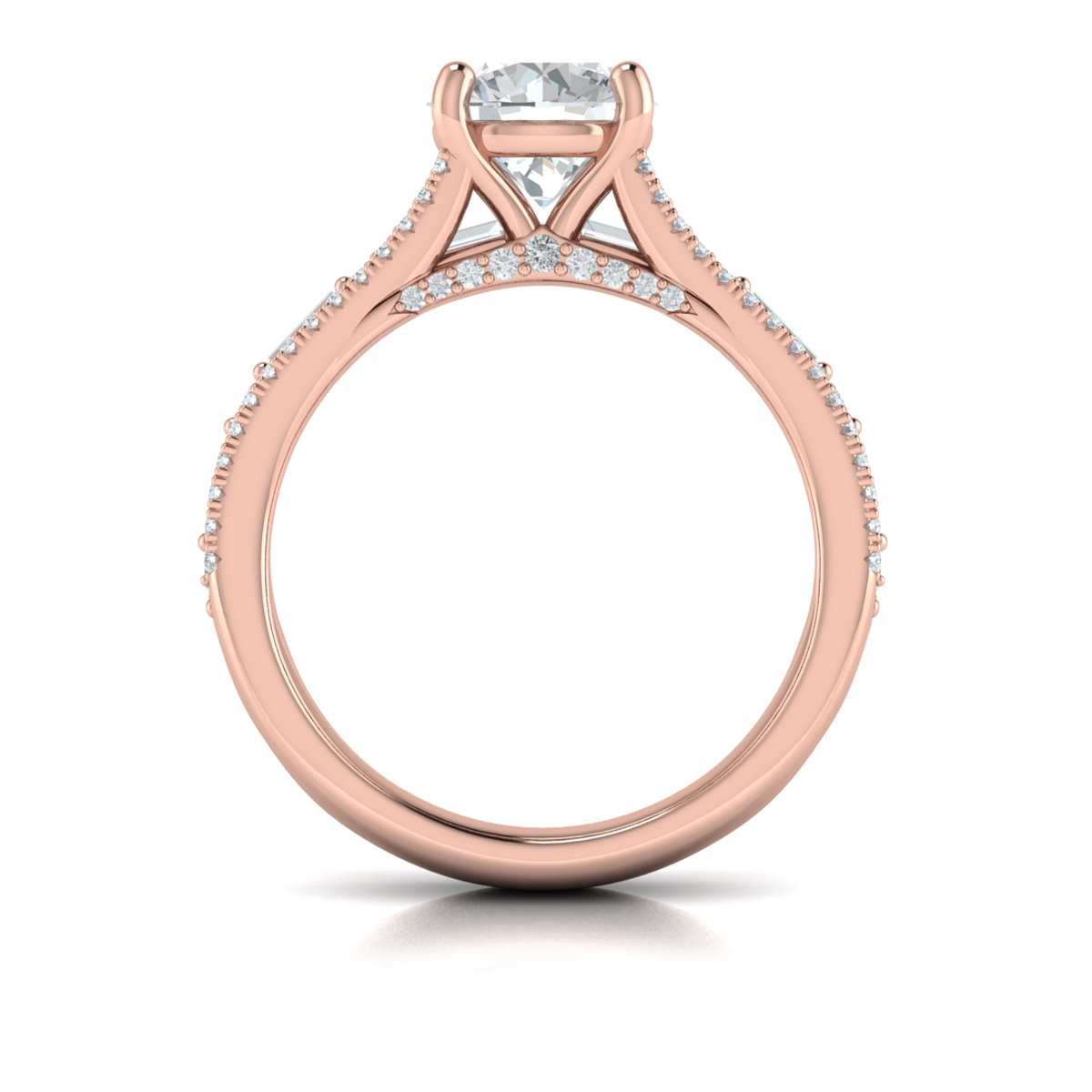 Crowned Engagement Ring