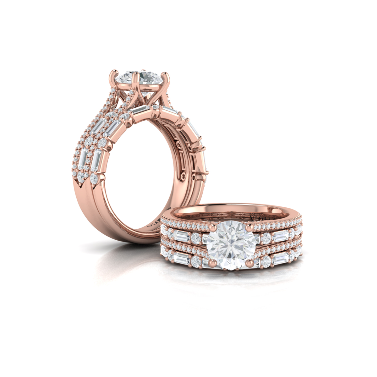 Crowned Engagement Ring