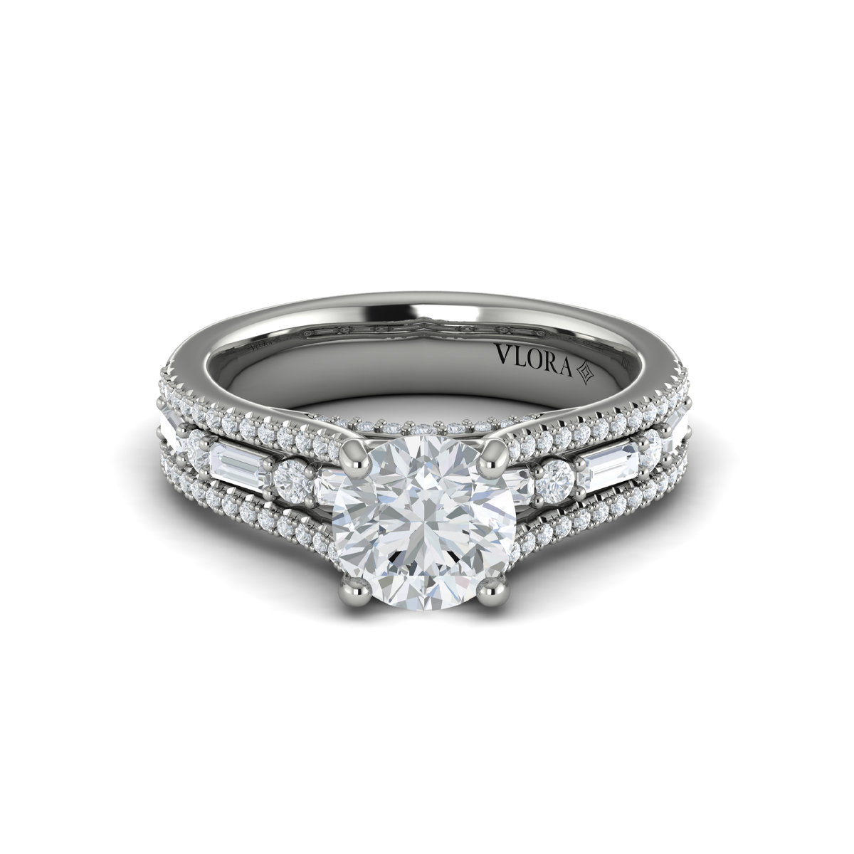 Crowned Engagement Ring