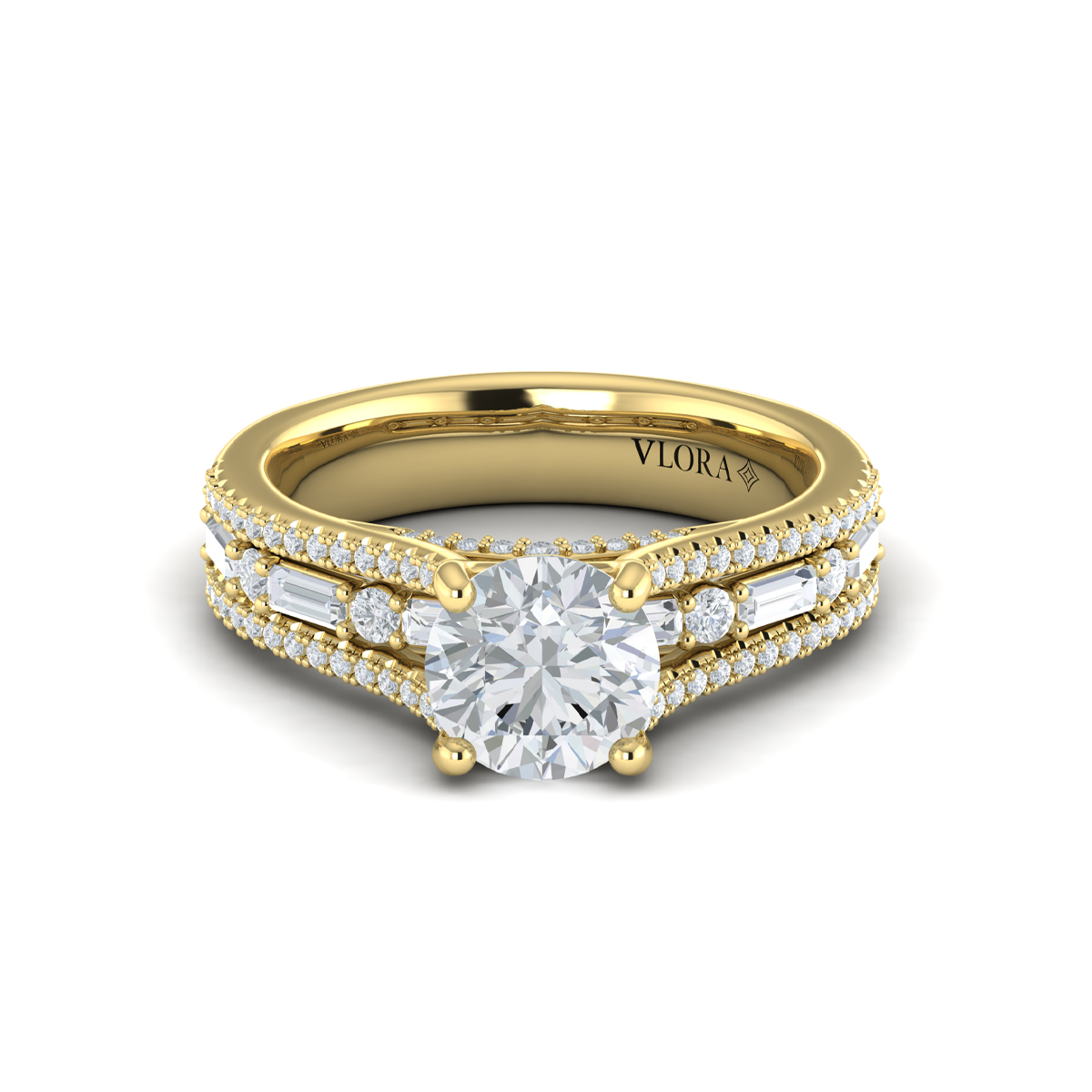 Crowned Engagement Ring