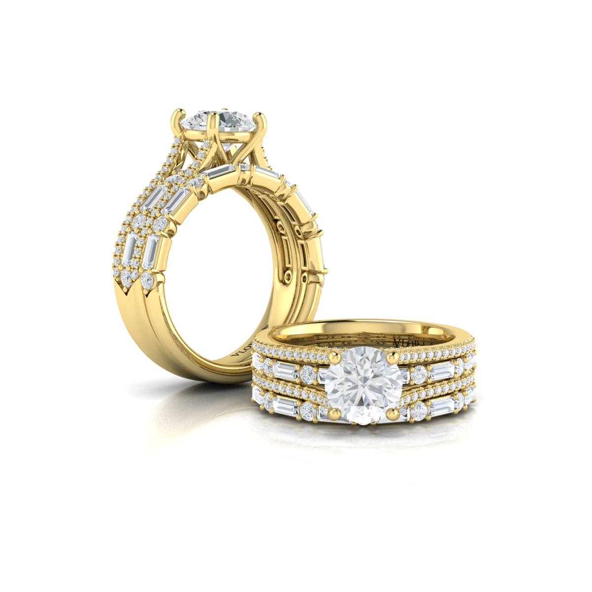 Crowned Engagement Ring