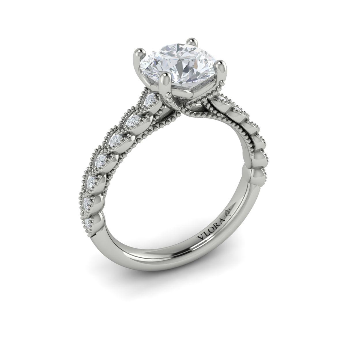 Modern Vintage Engagement Ring