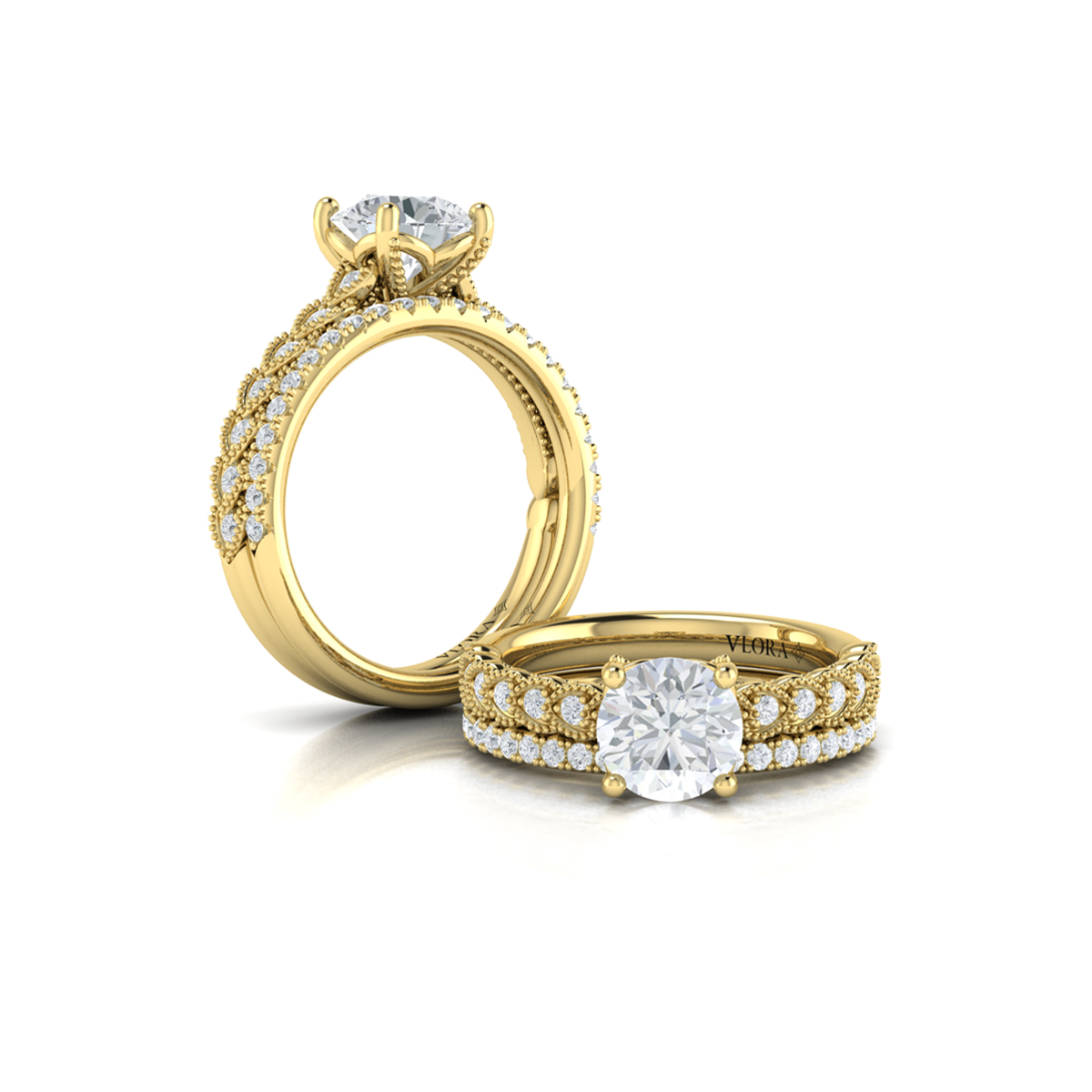 Modern Vintage Engagement Ring