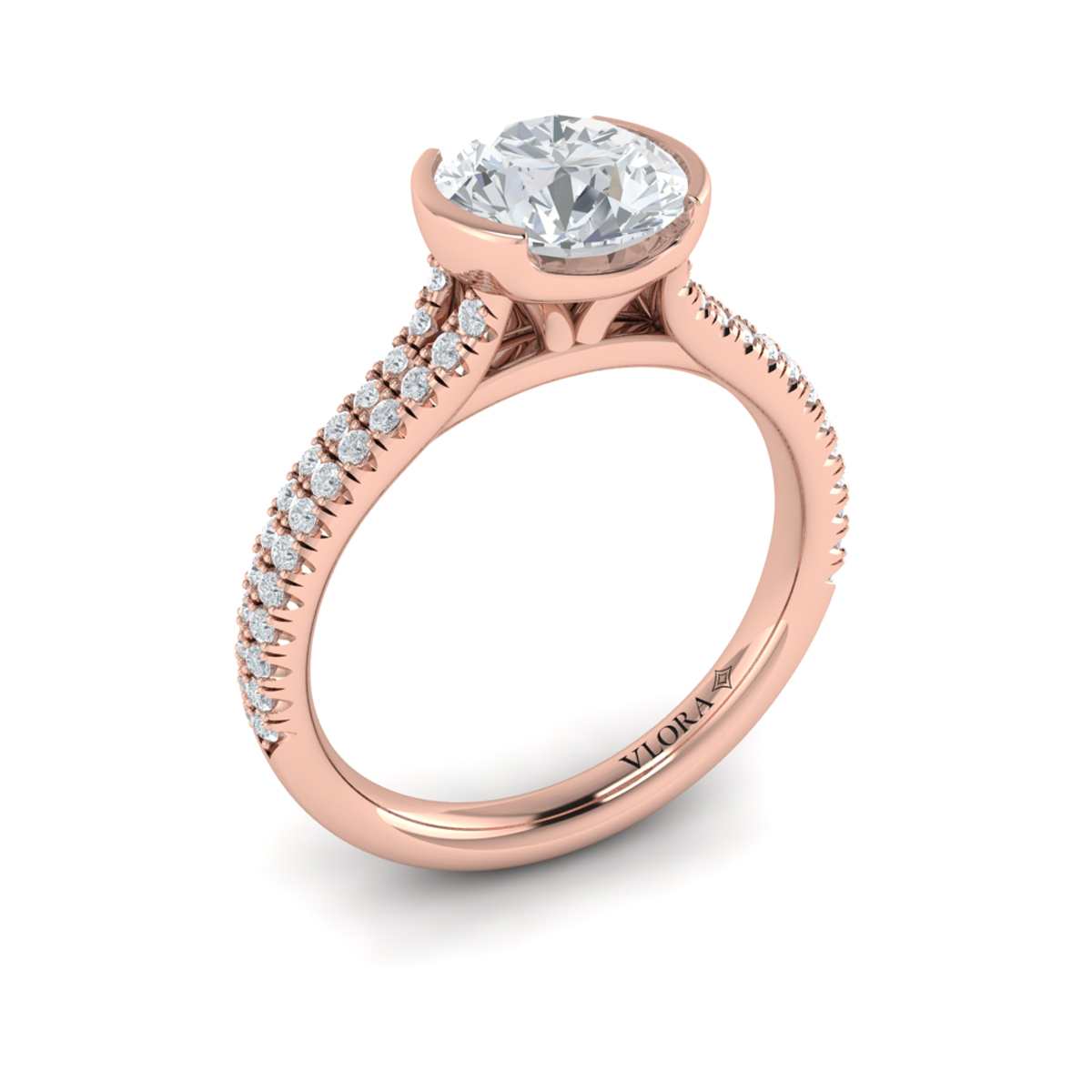 Classic Clutch Engagement Ring