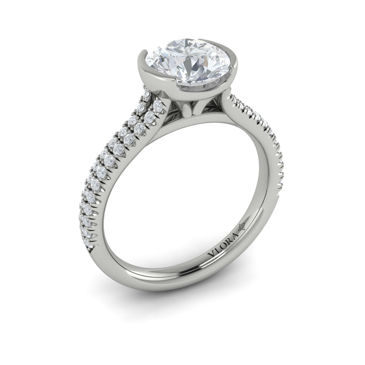 Classic Clutch Engagement Ring