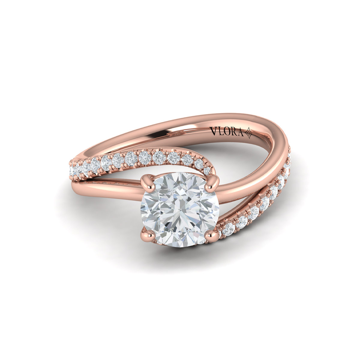 Graceful Curves Engagement Ring