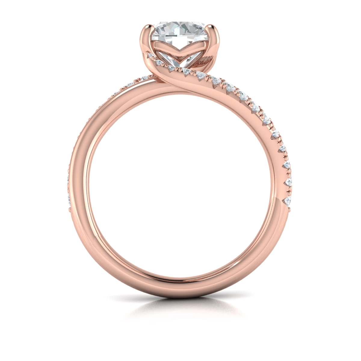 Graceful Curves Engagement Ring
