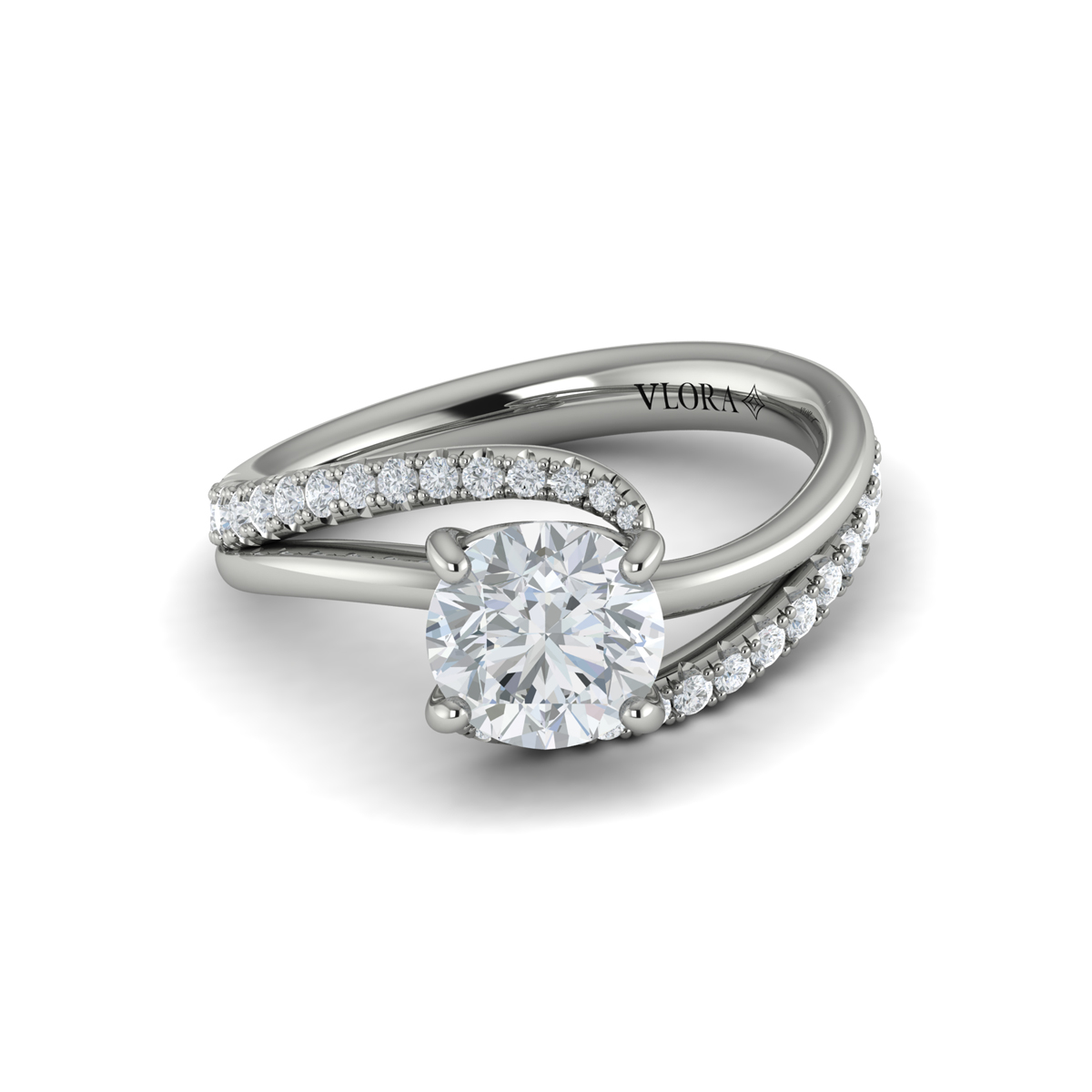 Graceful Curves Engagement Ring