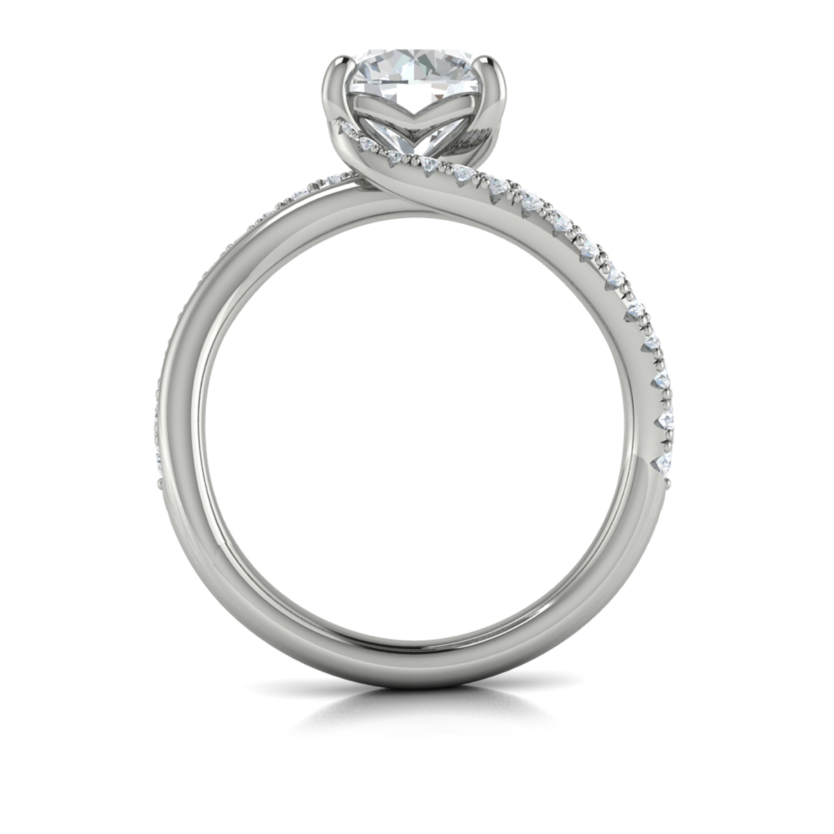 Graceful Curves Engagement Ring