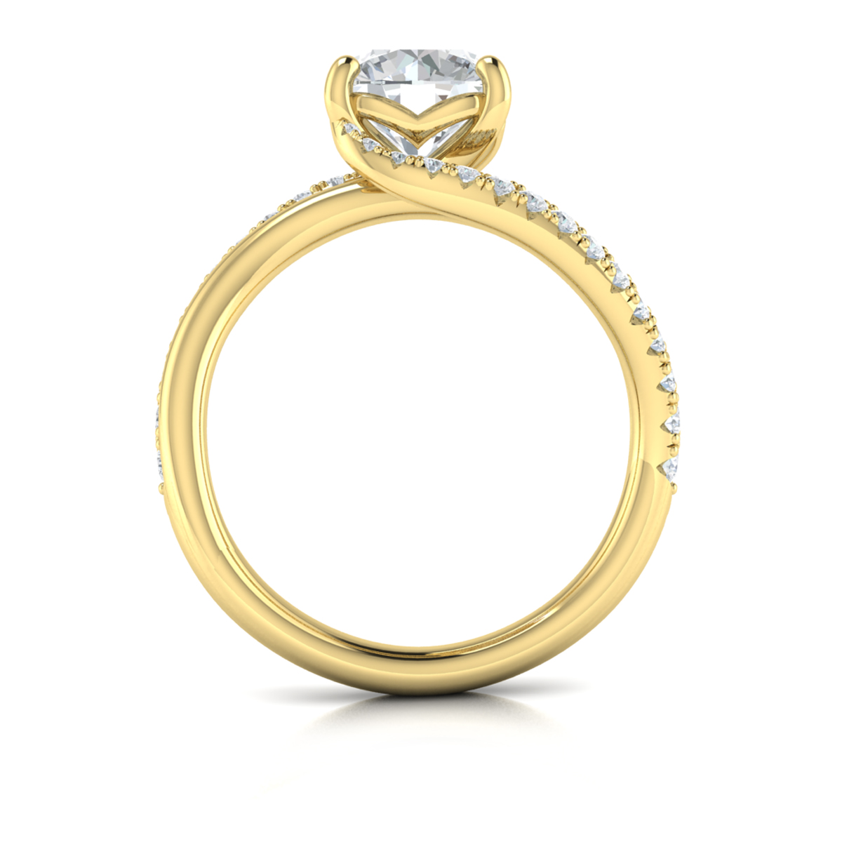 Graceful Curves Engagement Ring