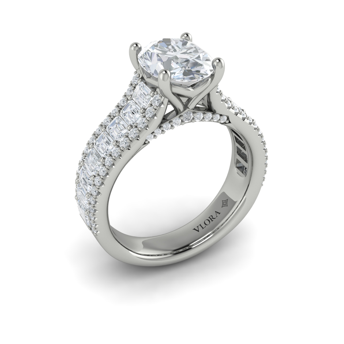 Opulence Oval Engagement Ring