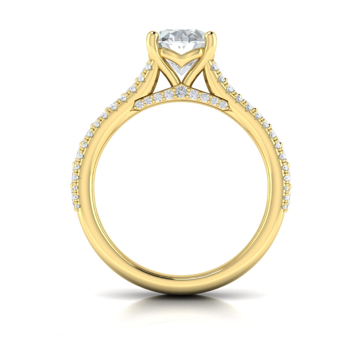 Opulence Oval Engagement Ring