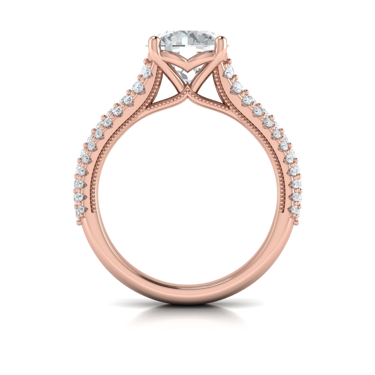 Ravishing Round Engagement Ring