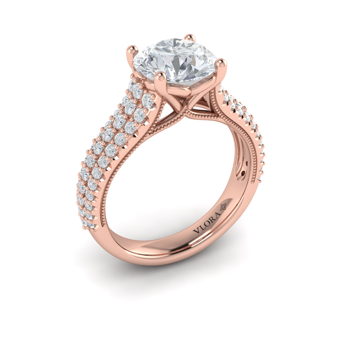 Ravishing Round Engagement Ring