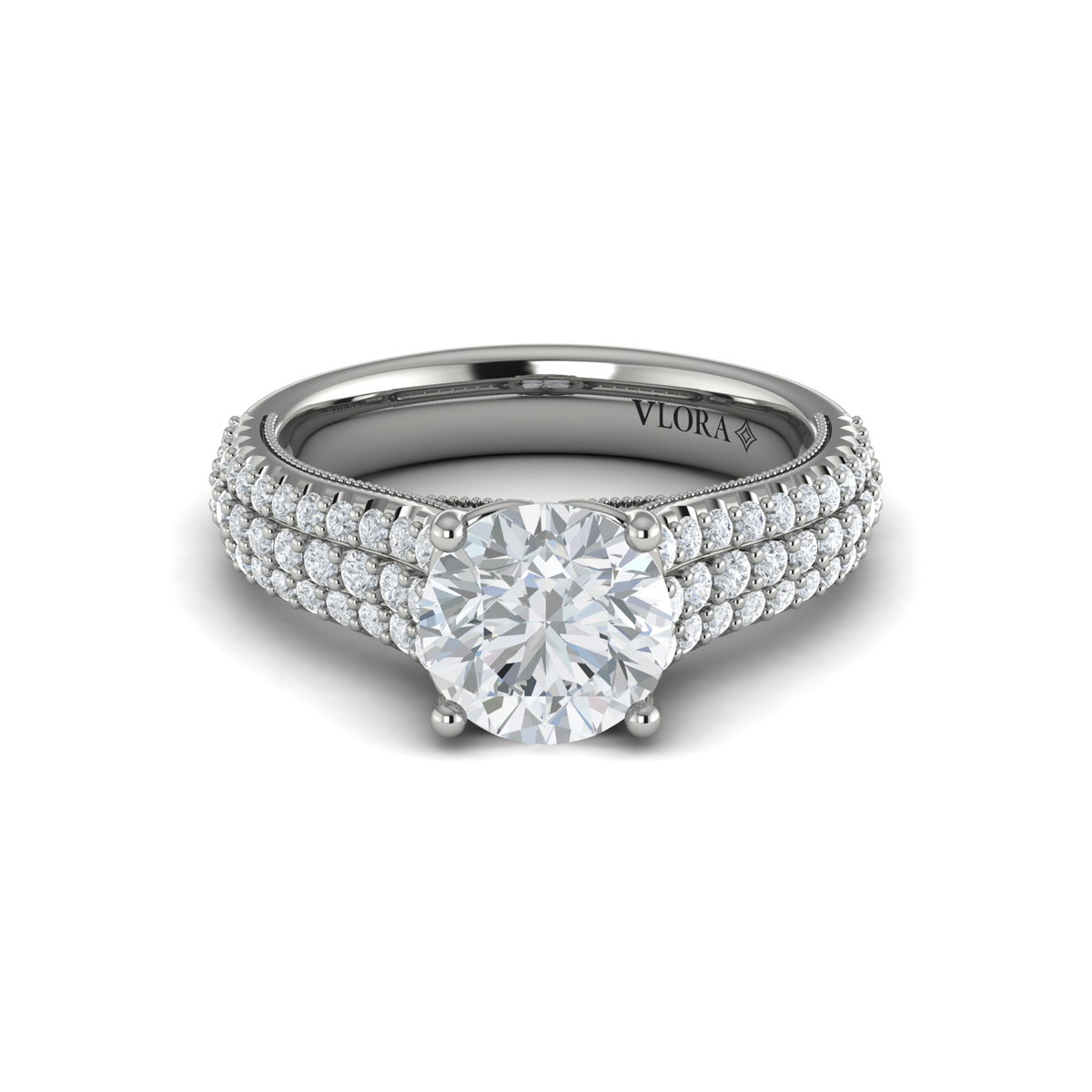 Ravishing Round Engagement Ring