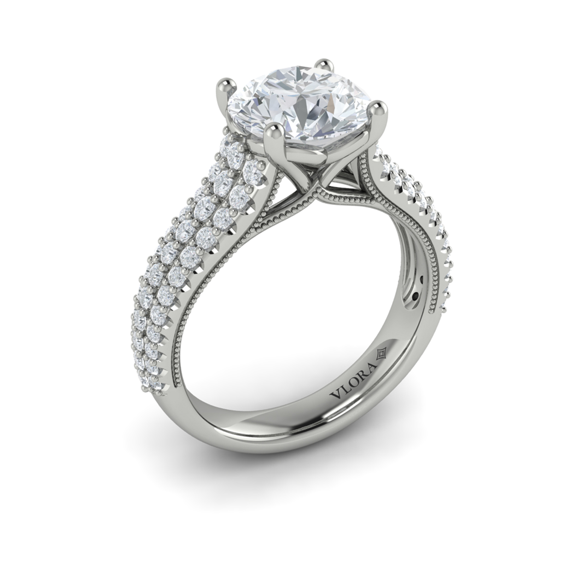 Ravishing Round Engagement Ring