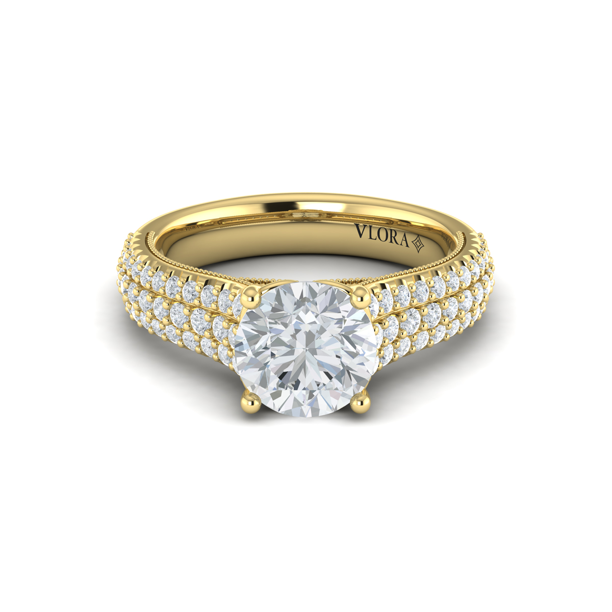 Ravishing Round Engagement Ring