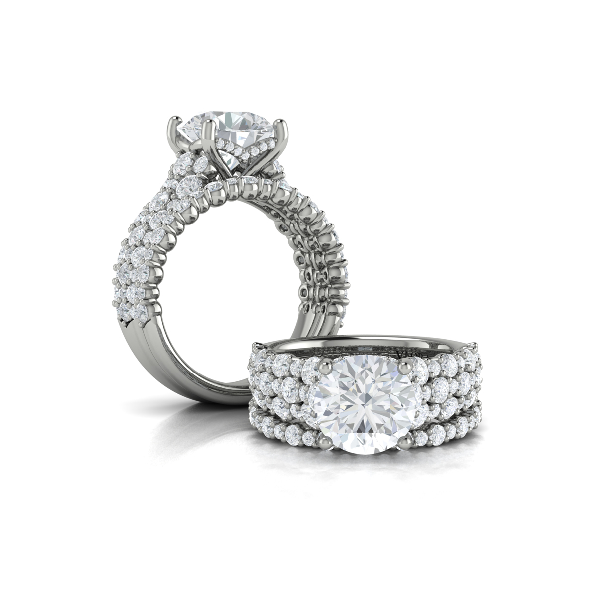 Mosaic Engagement Ring