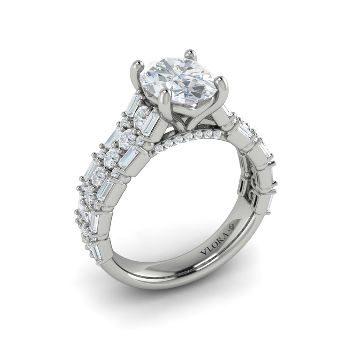Opulent Oval Engagement Ring