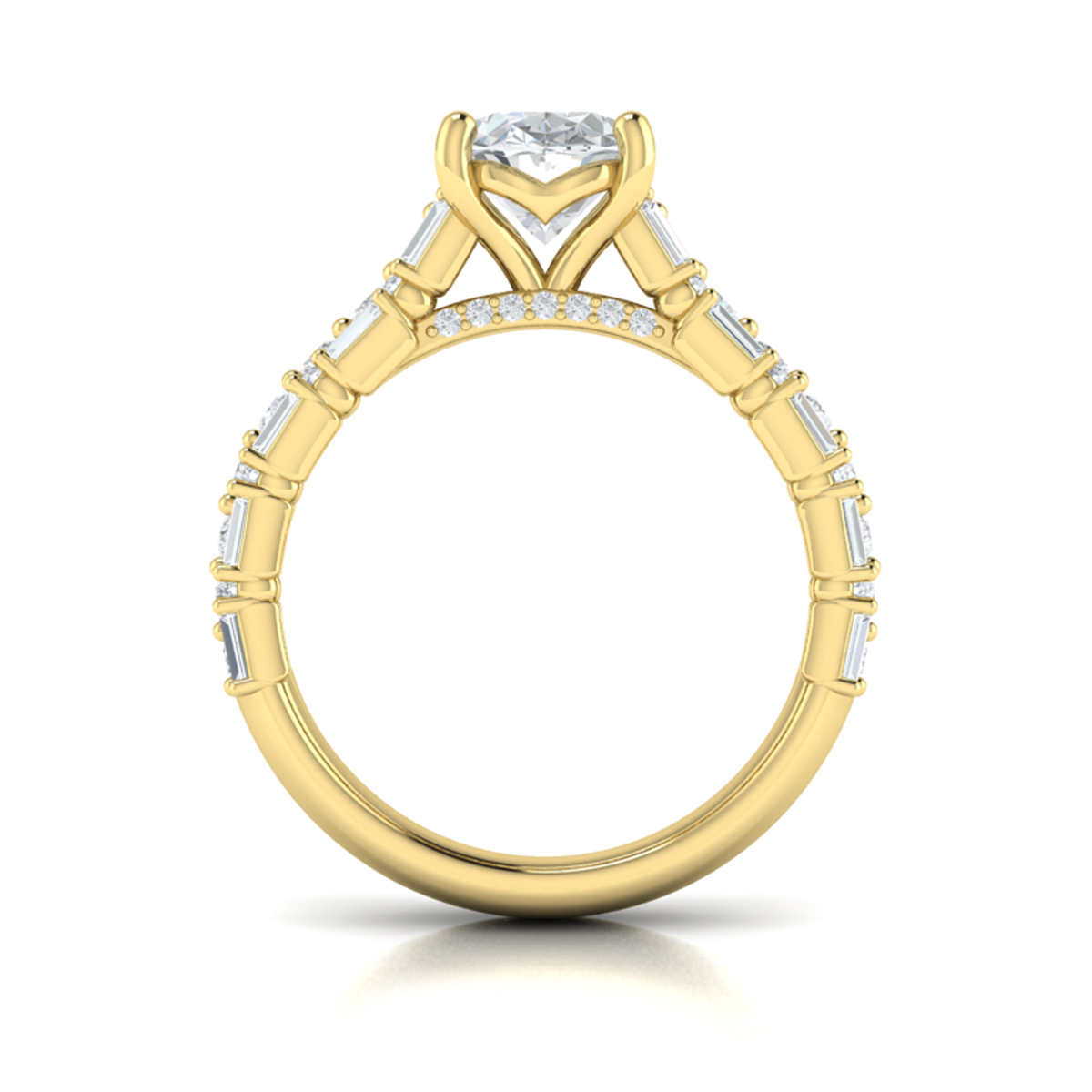 Opulent Oval Engagement Ring