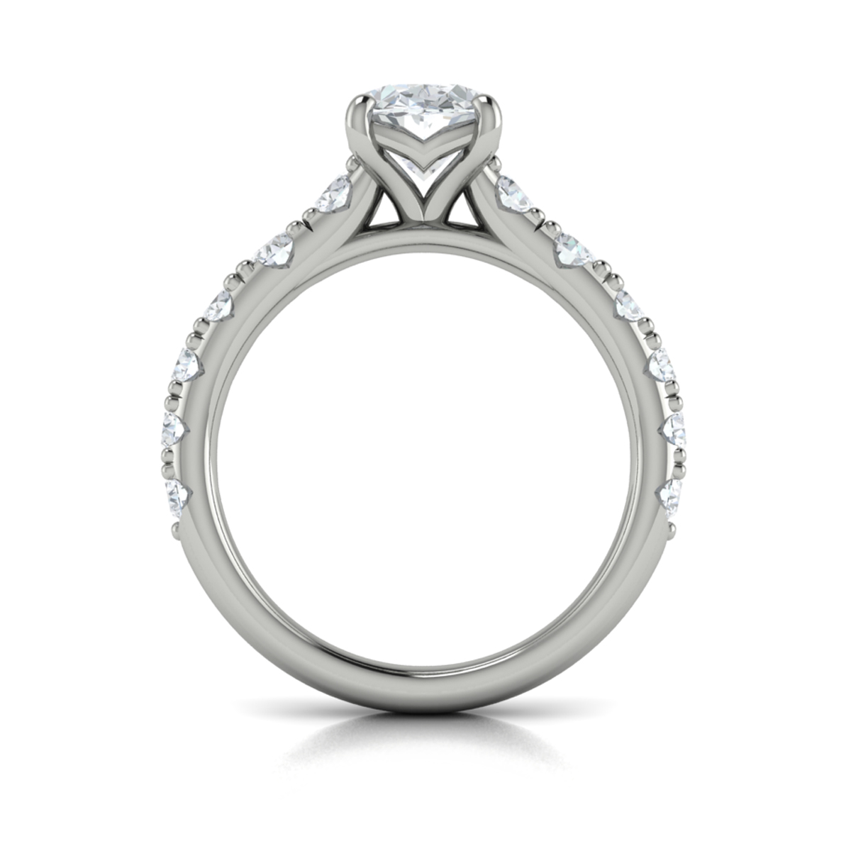 Luxe Classic Oval Engagement Ring