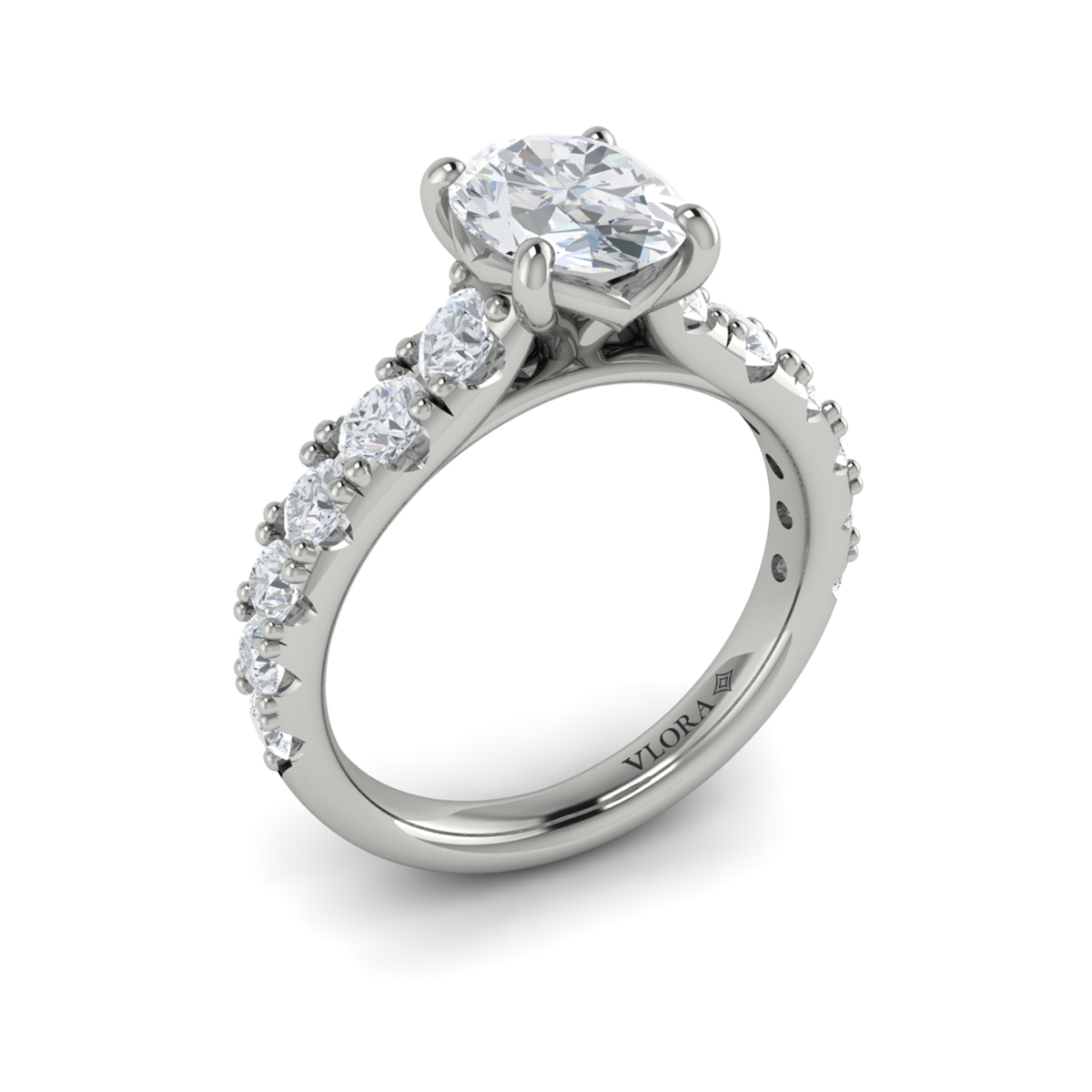 Luxe Classic Oval Engagement Ring