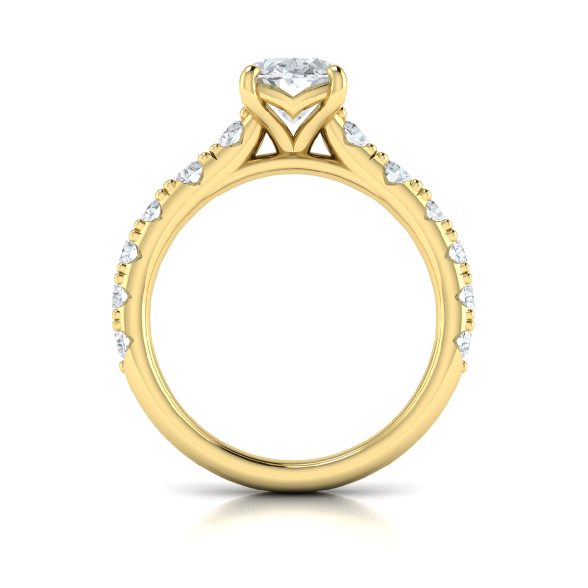 Luxe Classic Oval Engagement Ring