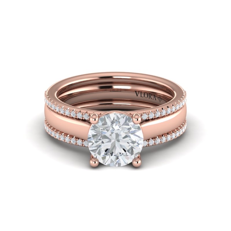 Triple Band Engagement Ring