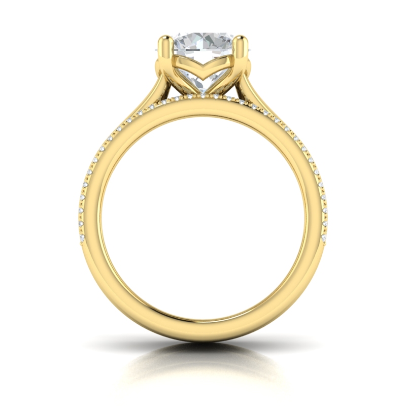 Triple Band Engagement Ring
