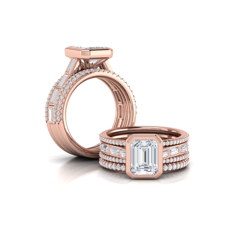Modern Cathedral Engagement Ring