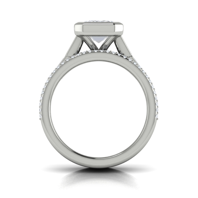 Modern Cathedral Engagement Ring