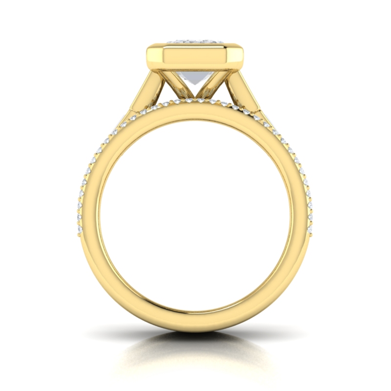 Modern Cathedral Engagement Ring
