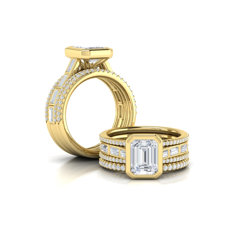 Modern Cathedral Engagement Ring