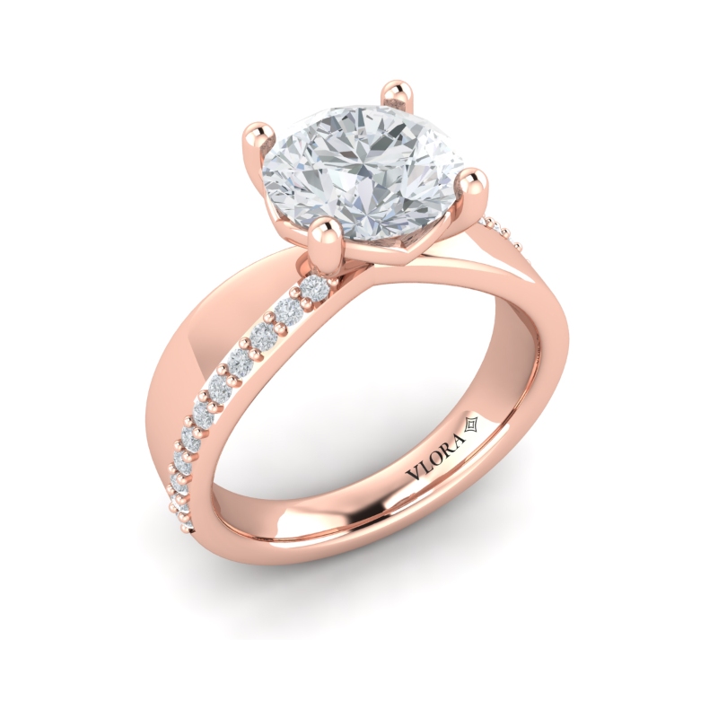 Arc Engagement Ring